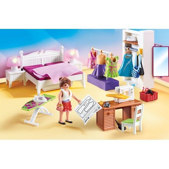 Playmobil Dollhouse - Soverom med syhjørne