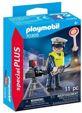 Playmobil 70305, Police Officer with Speed Trap