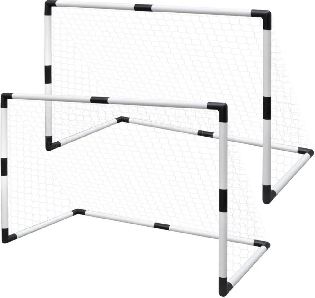 vidaXL Mini Fotballmål Nett Sett for Barn, 2 stk, 91,5 x 48 x 61 cm