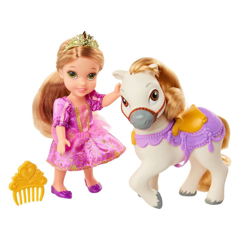 Disney Prinsesse Dukke Med Hest - Rapunzel