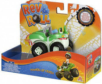 Rev N Roll Power Up Vehicles - Crash