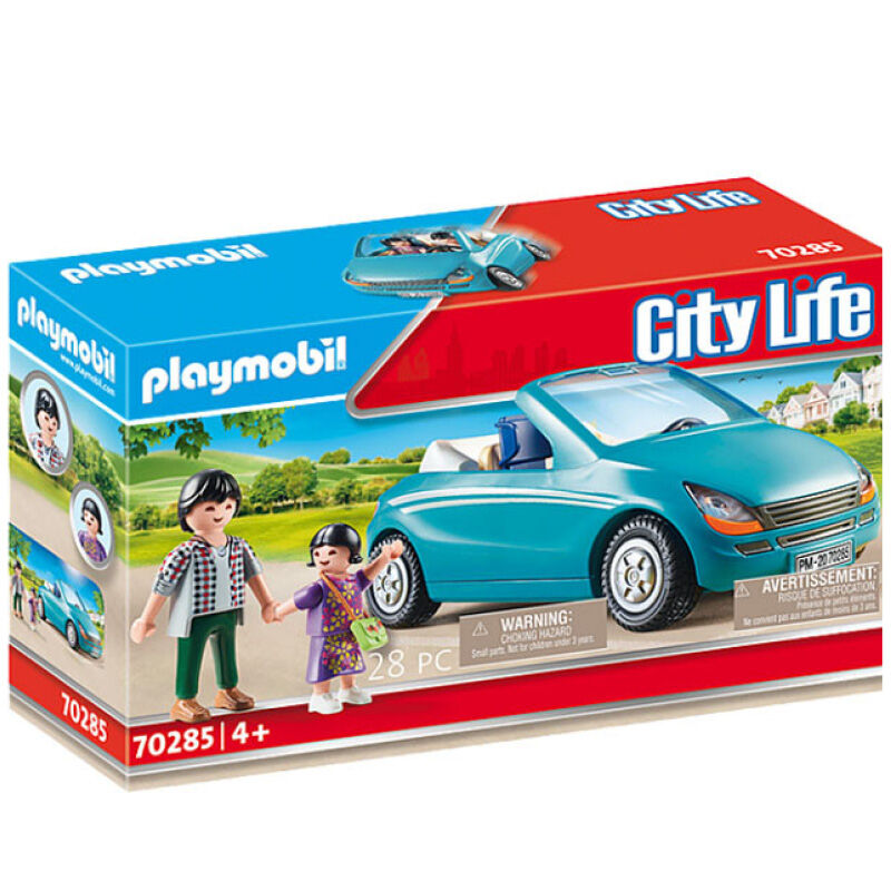 Brio Playmobil City Life - Far Og Datter Med Cabriolet 70285