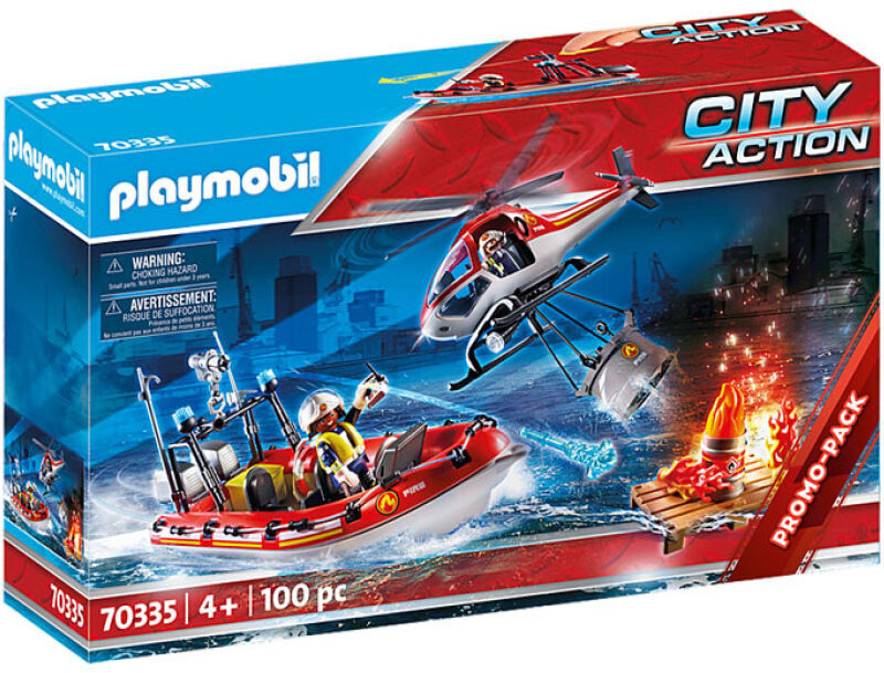 Playmobil City Action - Brannvesen M/helikopter & Båt 70335