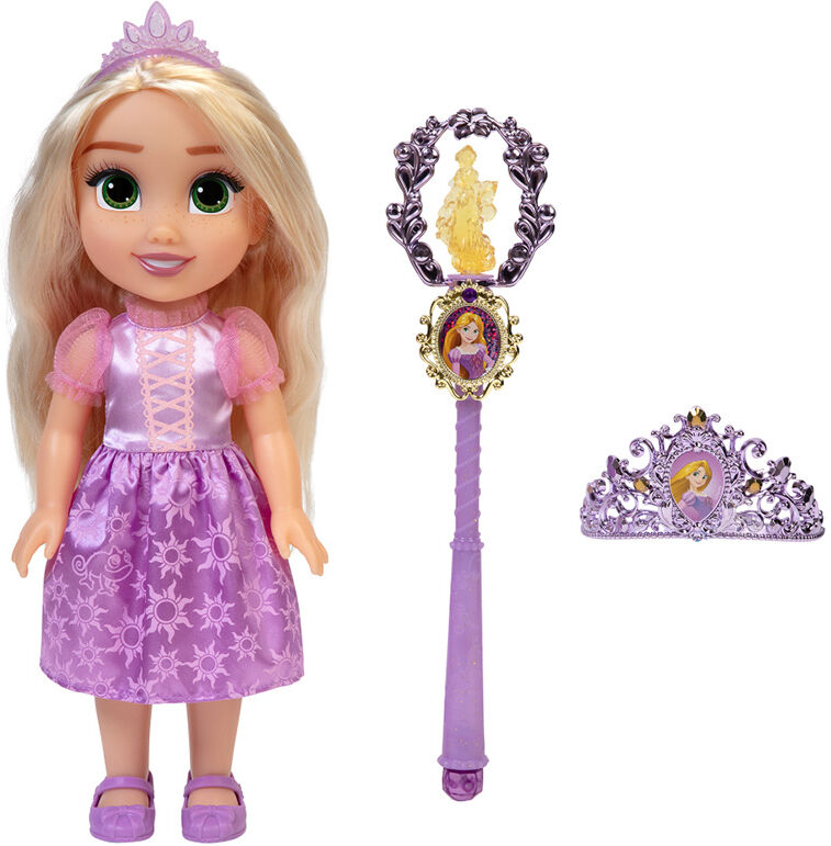 Disney Prinsesse - Rapunzel Dukke Med Tiara