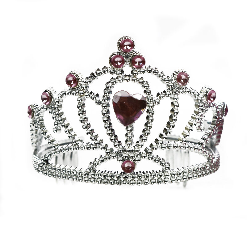 Prinsesse Sølv Tiara - Lys Rosa