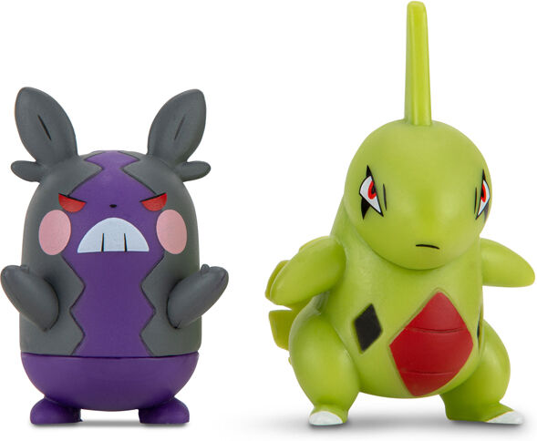 Pokemon Pokémon Battle Figurer - Larvitar & Morpeko (Hangry Mode)