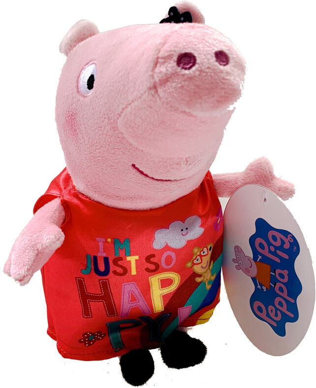 Peppa Gris Plysj 20 Cm - Peppa Gris Med Rosa Kjole