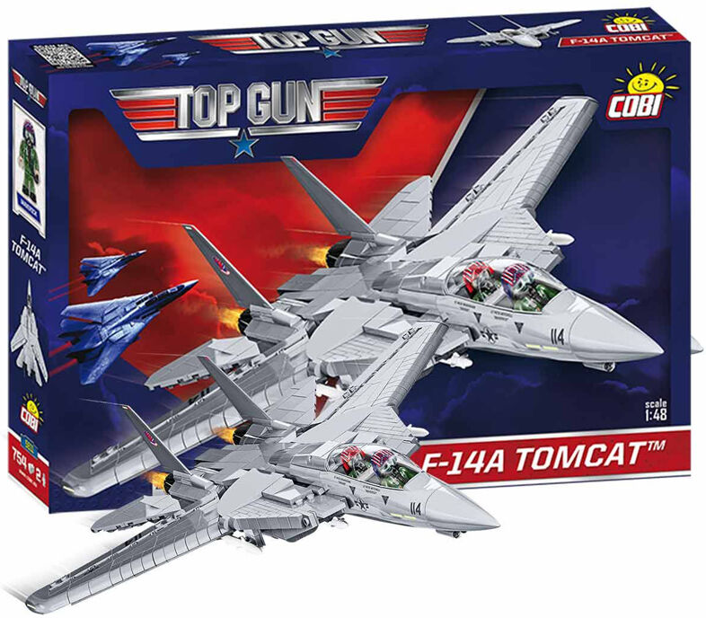 Cobi Byggesett 754 Deler - Top Gun F-14a Tomcat