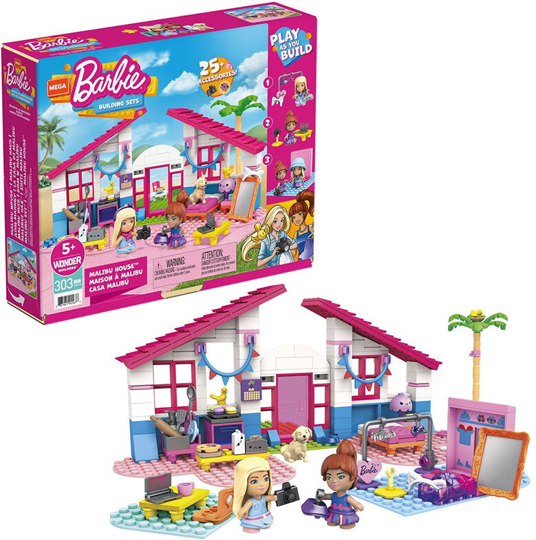 Barbie Mega Bloks Byggesett - Barbie Malibu Hus