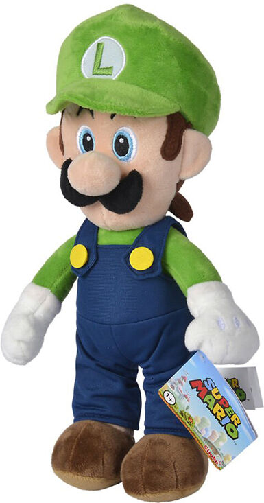 Nintendo Super Mario Plysjbamse 30 Cm - Luigi