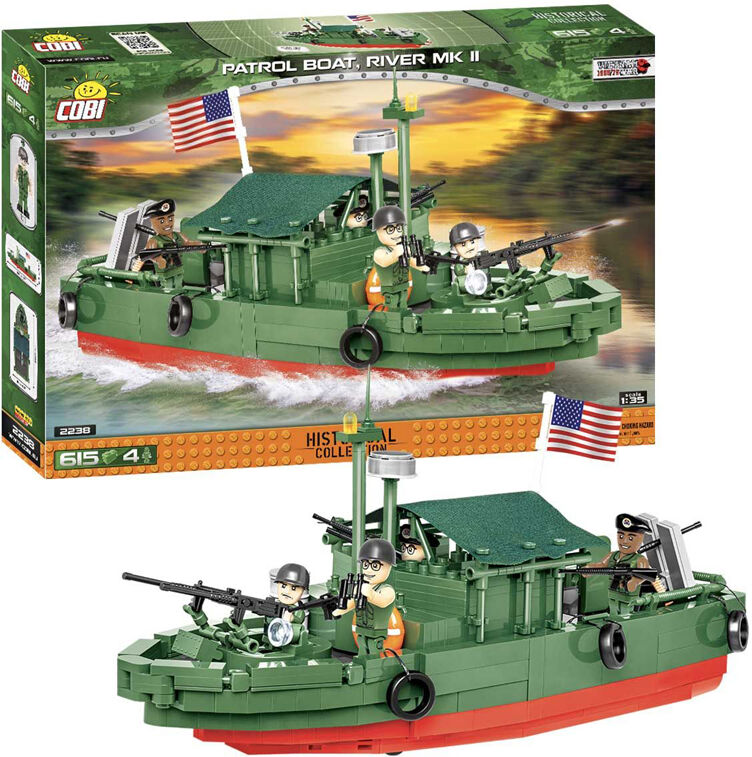 Cobi Byggesett 615 Deler - Patrol Boat, River Mk Ii