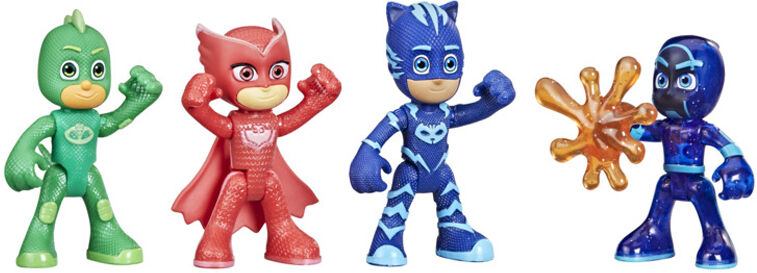 Pj Masks/ Pysjheltene Pysjheltene Helt Vs Skurk Figursett - Natt-Oppdrag