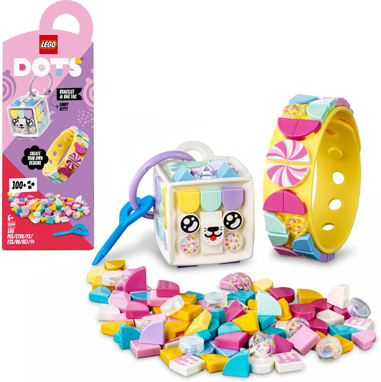 Lego Dots - Godtekatt – Armbånd Og Bag-Merke 41944