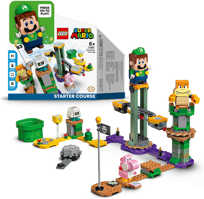 Lego Super Mario - Startbanen På Eventyr Med Luigi 71387