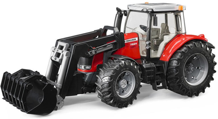 Bruder Massey Ferguson 7624 Traktor Med Frontgrabb