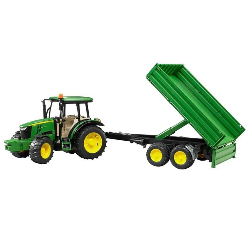 Bruder John Deere 5115 Traktor Med Tipphenger 1:16