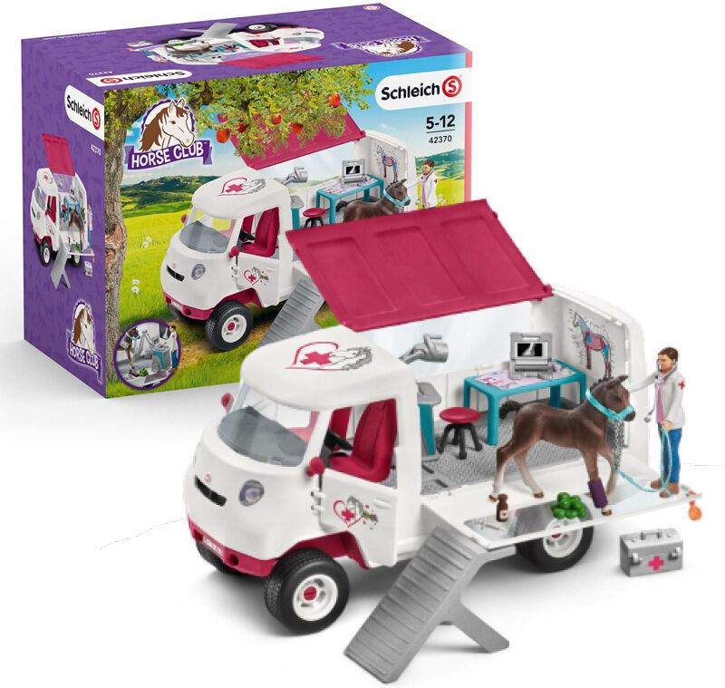 Schleich Horse Club - Mobil Dyrlege Med Hannoveraner-Føll 42370