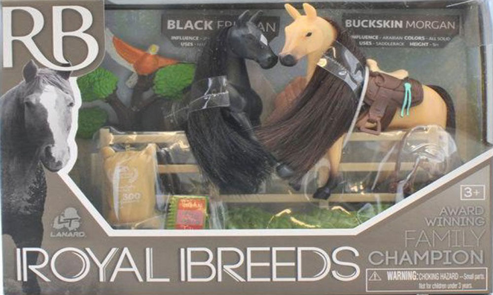 Royal Breeds 2 Stk Hester - Black Friesian/buckskin Morgan