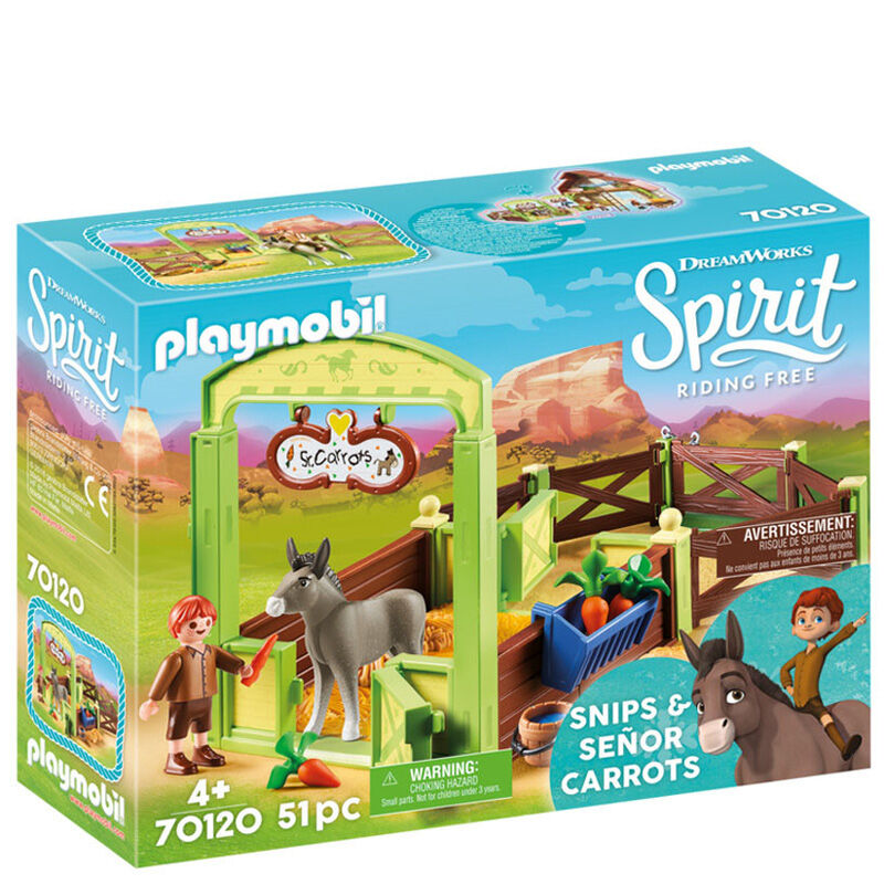 Playmobil Spirit - Heste Innhegning Snips & Senor Carrots 70120