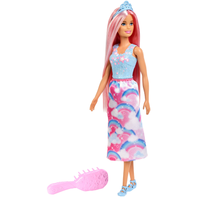 Barbie Dreamtopia Hairplay - Dukke Med Rosa Hår