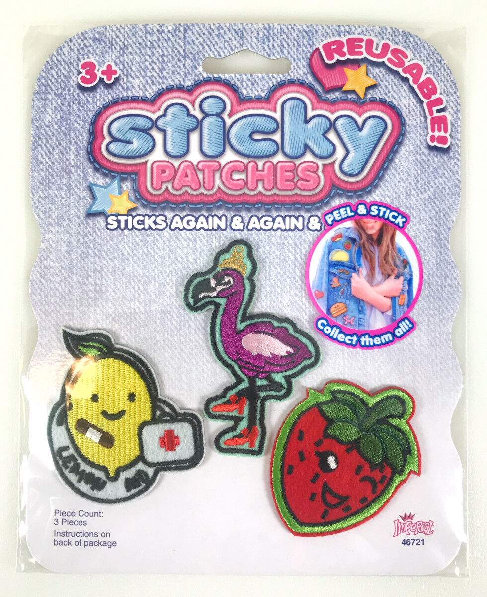 Sticky Patches 3pk - Flamingo