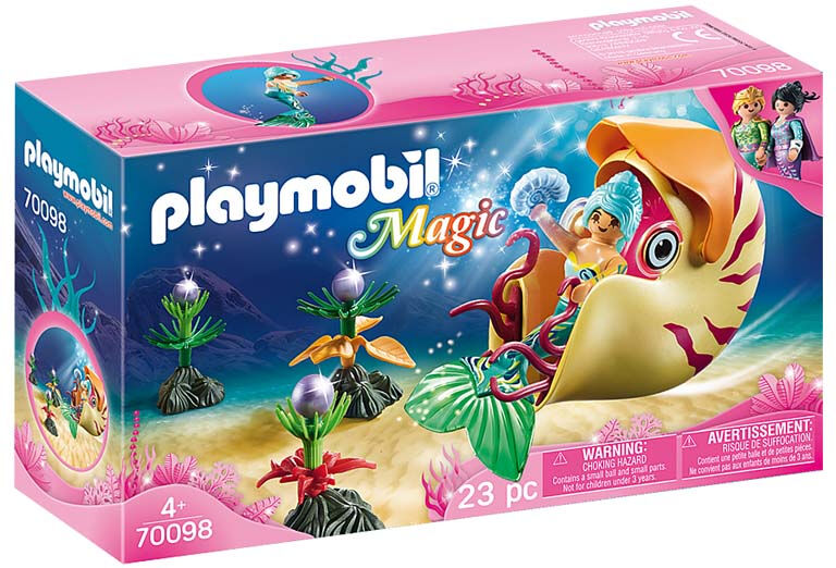 Playmobil Magic - Havfrue Med Sneglegondol 70098