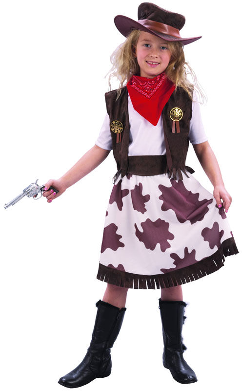 Cowgirl Kostyme - Medium 6-8 År