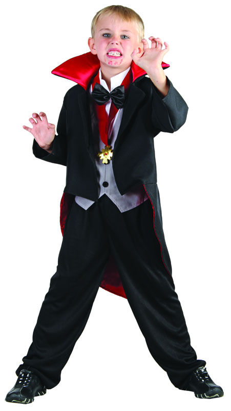 Halloween Vampyr Kostyme - Medium 7-9 År