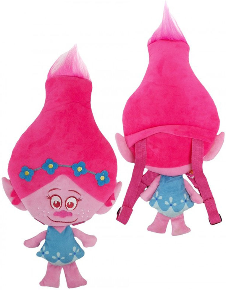 Trolls Poppy Head Plush Backpa