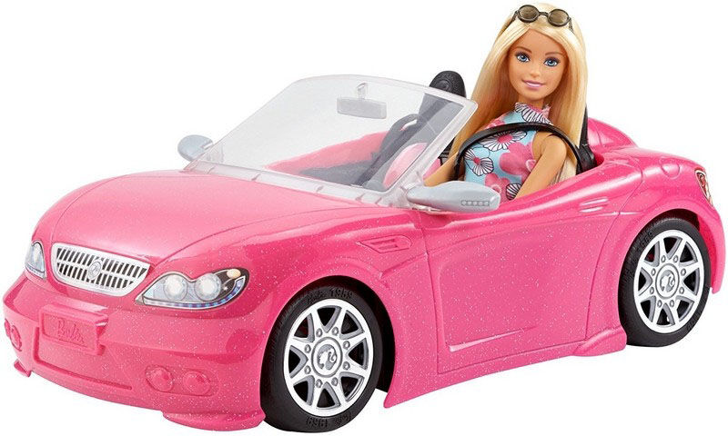 Barbie - Rosa Bil M/ Dukke