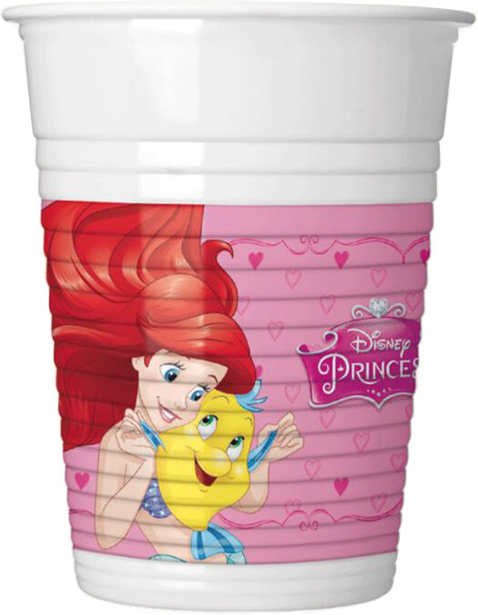 Disney Prinsesse Plastkopper 2 Dl - 8 Stk