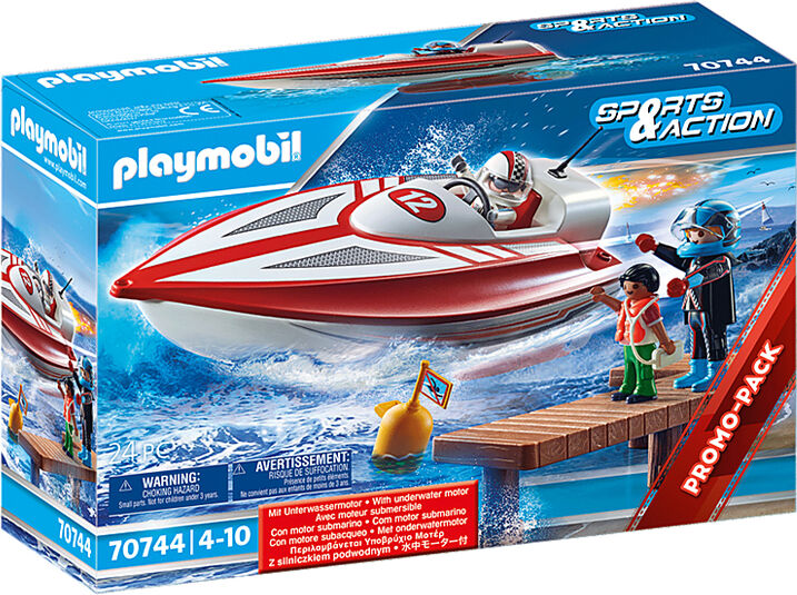 Playmobil Sports & Action - Speedbåt Med Undervannsmotor 70744