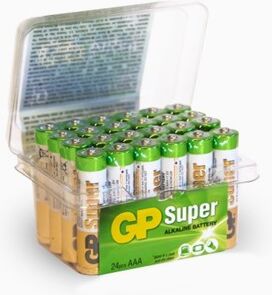 GP Batteries Super Alkaline AAA-batteri, 24-pack