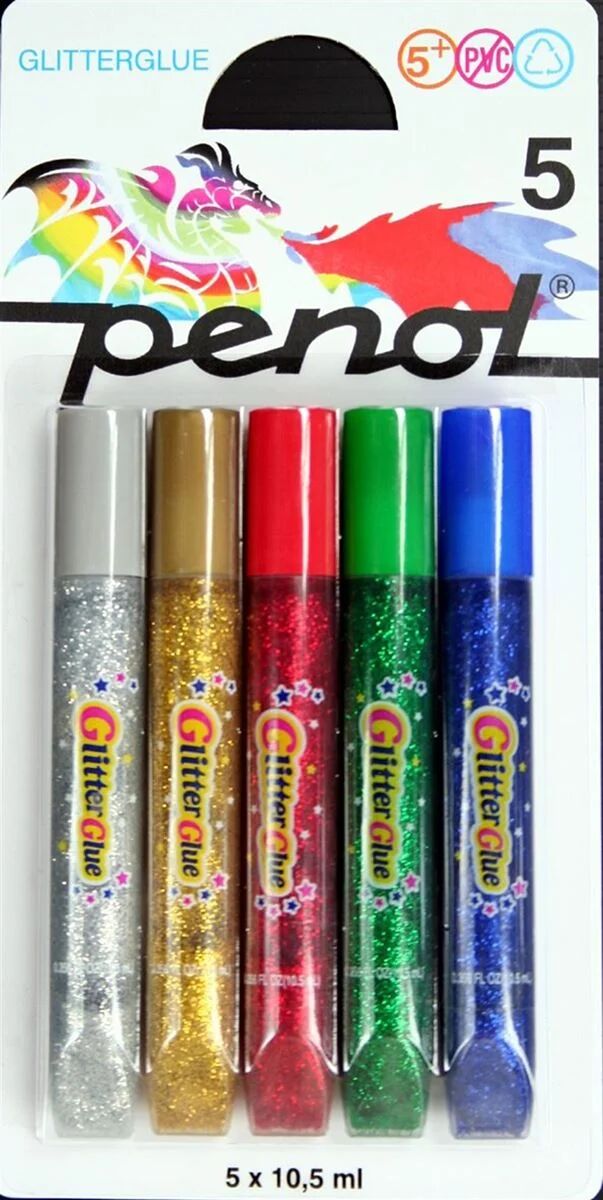 Penol Glitterlim, 5 farger