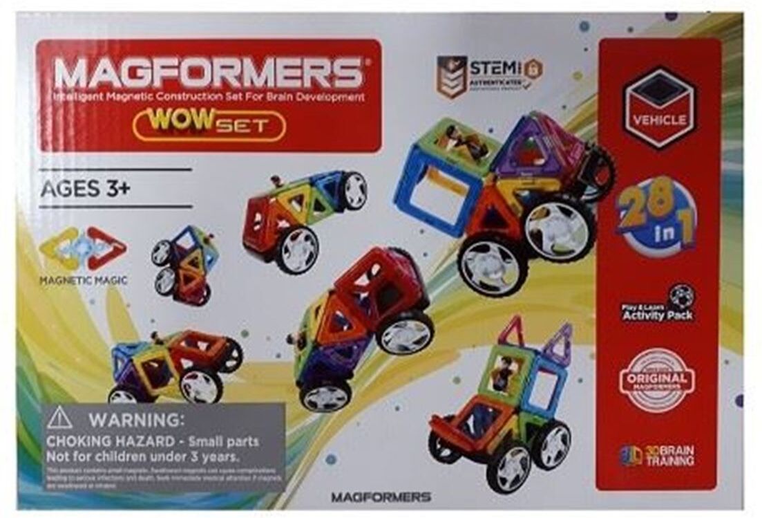 Magformers Wow sett, 20 kjøretøy (16 deler)