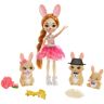 Enchantimals Rodzina Wielopak Króliczki Brystal Bunny Lalka + figurki GYJ08 Mattel