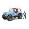 Jeep Cros Country Racer niebieski z figurką 02541 BRUDER