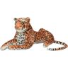 vidaXL Leopardo de peluche, castanho, XXL