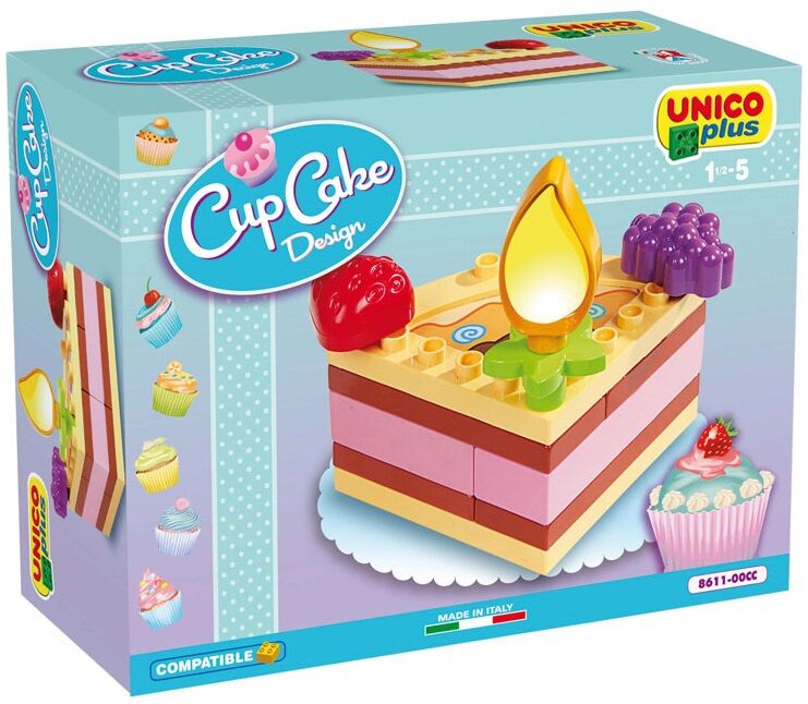 Unico Bolo Aniversário Cup Cake Design 14 Pcs