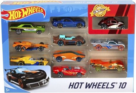 Mattel Conjunto de 10 Veículos Hot Weels