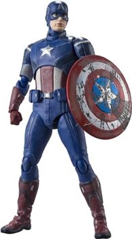 Bandai Figura De Ação Marvel AvengerAssemble Captain American SH figuarts