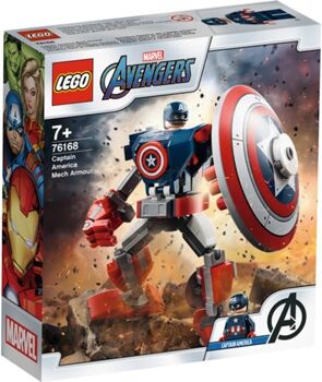 Lego : Armadura Mech de Captain America (Idade Mínima: ‍7 - 121 Peças)