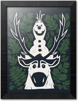 Erik Editores Poster PE30X40CM0064 Disney Frozen Ii Olaf Y Sven (30 x 40 cm)