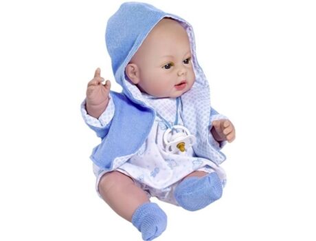 Disfrazzes Boneca Baby Carla com Monkey Chaque com Voz (33 cm - Azul)