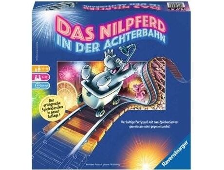 Ravensburger Jogo de Tabuleiro Das Nilpferd in der Achterbahn (Idade Mínima: 10)