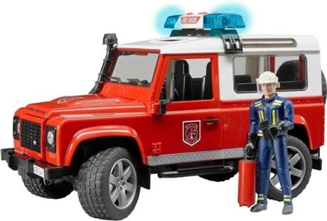 Bruder Jipe de Brincar Land Rover Defender Station Wagon Vermelho (Idade Mínima: 3 - Transportes)