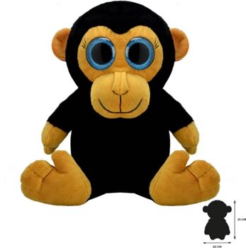 Orbys Peluche WILD PLANET Macaco (17 x 20 x 25 cm - Poliéster)