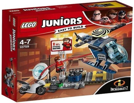 Lego Juniors: Elastigirl's Rooftop Pursuit - 10759 (Idade mínima: 4 - 95 Peças)