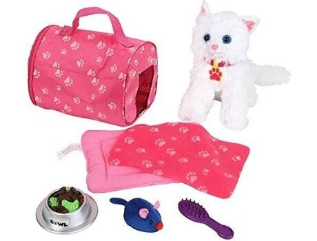 Click N' Play Acessório de Bonecos 8 Piece Doll Kitten Set and Accessories (Idade Mínima: 4 Anos - 10.3x7.1x3 cm)