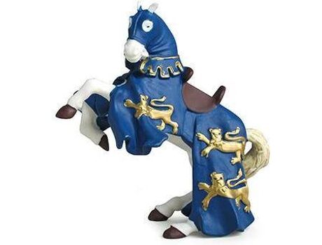 Papo Figura Cavalo do Rei Ricardo Azul